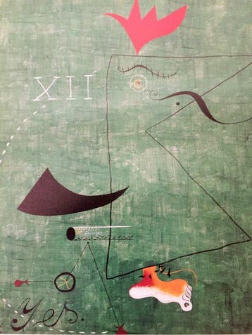 Joan Miró - Poster Joan Miro titled Le Gentleman -  VG Bild