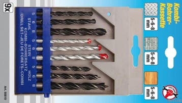 9-delige combinatie drill set, Verzenden, Nieuw