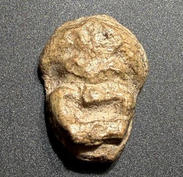 Romain antique Plomb Acteur comique rare portant un masque