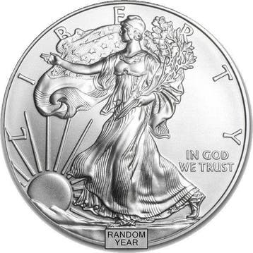 Verenigde Staten. 1 Dollar 100 x 1 oz $1 USD American Silver