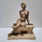 daprès VILLANIS - Sculpture, La captive - 25 cm - Plâtre, Antiquités & Art