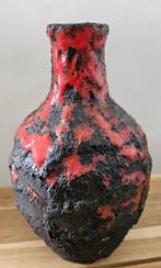 Vaas - Keramiek - Zeldzame Fat lava vaas