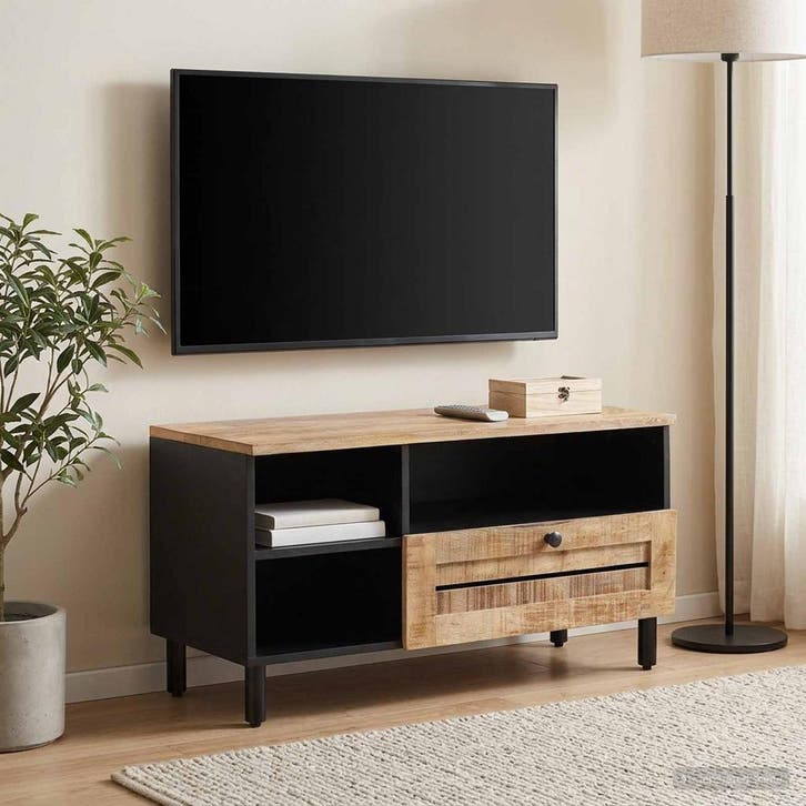 vidaXL Opbergkasten Bruin 80 x 33,5 x 46 cm Massief Mango, Huis en Inrichting, Woonaccessoires | Cd- en Dvd-rekken, Nieuw, Verzenden