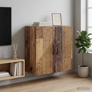 vidaXL Wandkast Oud hout 59 x 31 x 60 cm Bewerkt hout, Huis en Inrichting, Kasten | Overige, Verzenden, Nieuw