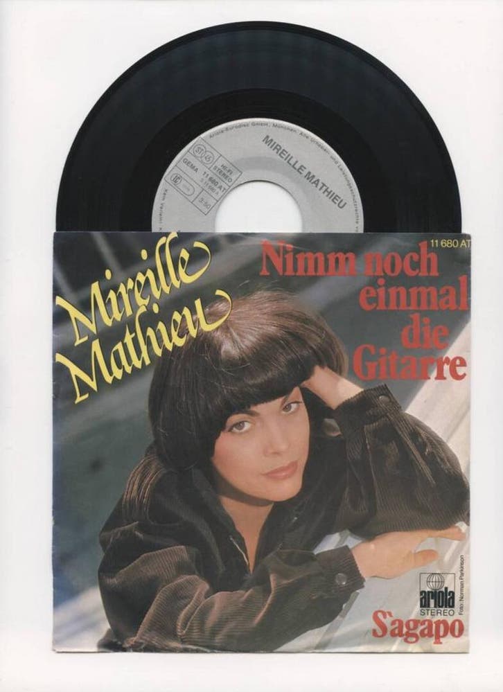 Mireille Mathieu – Nimm Noch Einmal Die Gitarre / Sagapo (1, Cd's en Dvd's, Vinyl Singles, Ophalen of Verzenden