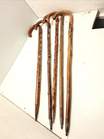 Wandelstok (5) - Hout, Antiek en Kunst