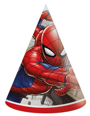Spiderman Feesthoedjes 6st, Hobby en Vrije tijd, Verzenden, Nieuw
