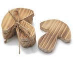 Houten Paddenstoelen 10 cm 3 stuks, Huis en Inrichting, Nieuw