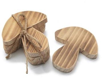 Houten Paddenstoelen 10 cm 3 stuks, Nieuw