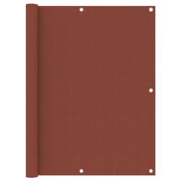 vidaXL Balkonscherm 120x600 cm oxford stof terracotta, Tuin en Terras, Verzenden, Nieuw