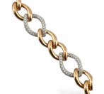 Armband - 18 karaat Geel goud, 18K roségoud en 1,50 ct, Nieuw