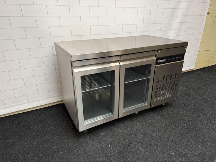 Showroommodel Inomak Koelwerkbank 1/1 GN met 2 glasdeuren, Zakelijke goederen, Horeca | Keukenapparatuur, Nieuw zonder verpakking