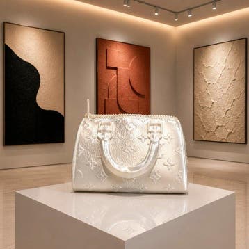 Andy Pop (XX-XXI) - Vuitton Couture Bag — White Champagne