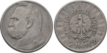 2 Zloty 1934 Polen Republik 1918-1939, Verzenden, België