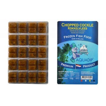 AQUADIP Gehakte kokkel - 100 gram blister - diepvries, Verzenden