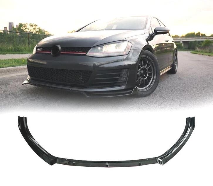 SPOILER LIP VOLKSWAGEN GOLF MK7 12-16 NOIR BRILLANT, Autos : Pièces & Accessoires, Carrosserie & Tôlerie, Envoi