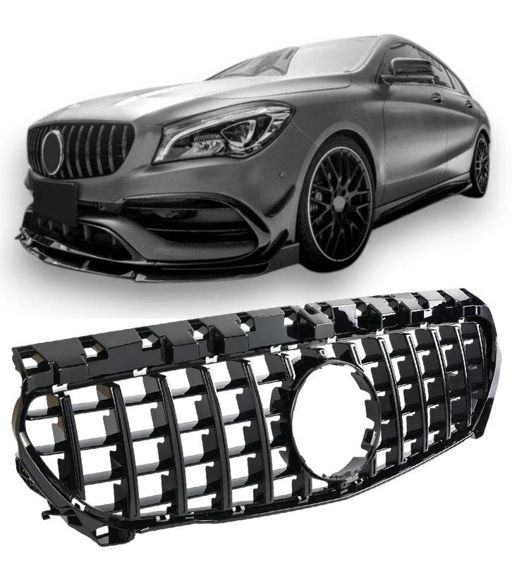 Sport Grille geschikt voor Mercedes C117 CLA-Klasse PANAMERI, Auto diversen, Auto-accessoires, Verzenden