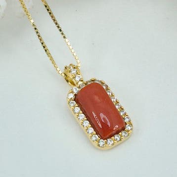 Koraal - Zilver, Verguld, Zonder reservering - Ketting met