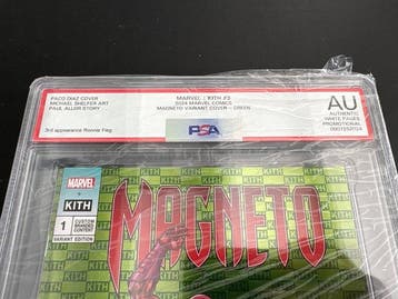 Marvel / Kith #3 - Magneto Variant Cover - PSA AU - 1 Graded