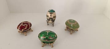 Fabergé ei - Fabergé - Legering, Metaal - Sieradendoos met, Antiquités & Art