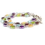 Zonder minimumprijs - Armband Zilver - 27.30ct. tw. Gemengde, Nieuw
