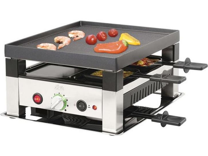 Solis Raclette & Pizza Grill - Gourmetstel 4 Personen -, Electroménager, Appareils à gourmet, Envoi