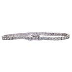 Zonder minimumprijs - Armband - 14 karaat Witgoud - 4.10ct., Handtassen en Accessoires, Armbanden, Nieuw