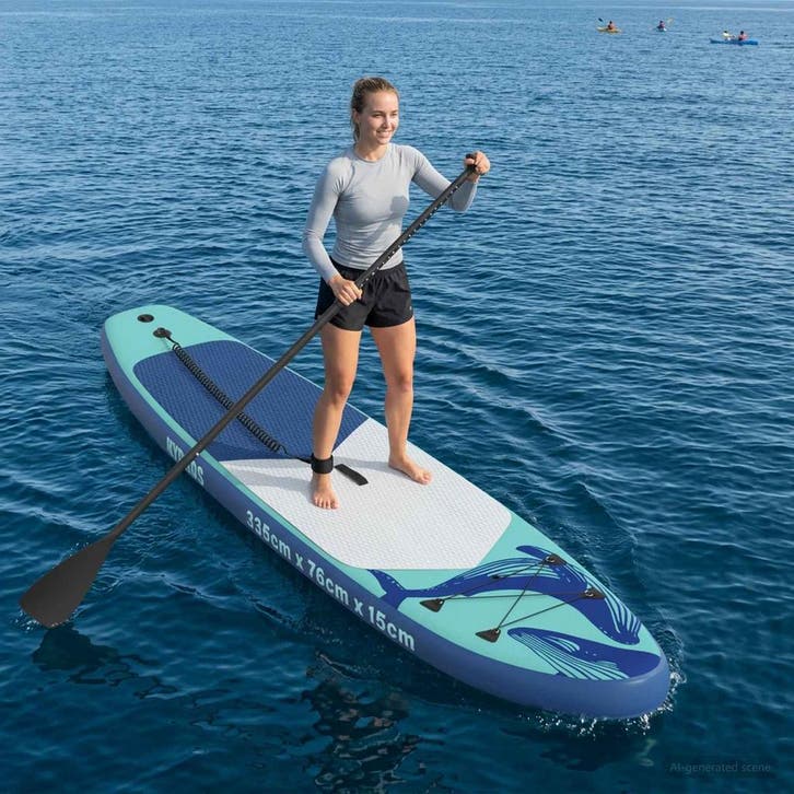 vidaXL Opblaasbare Stand Up Paddle Board HYDROS 335 x 76 x, Watersport en Boten, Suppen, Nieuw, Verzenden