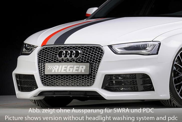 Rieger voorbumper | A4 (B8/B81): 01.12- (vanaf Facelift) - L, Autos : Pièces & Accessoires, Carrosserie & Tôlerie, Envoi