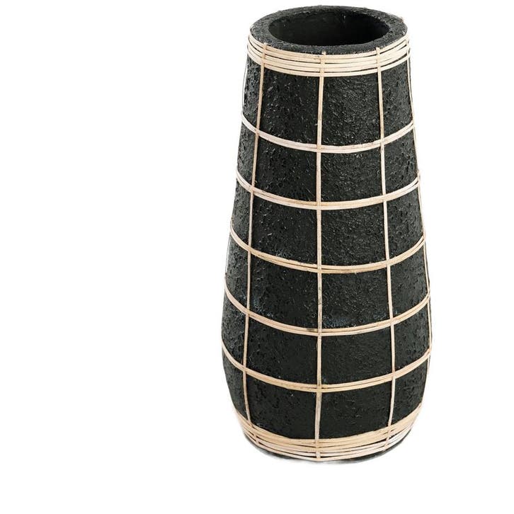 Bazar Bizar De Cutie Vaas - Zwart Naturel - L - Ongebruikt, Huis en Inrichting, Woonaccessoires | Vazen, Zo goed als nieuw, Aardewerk of Porselein