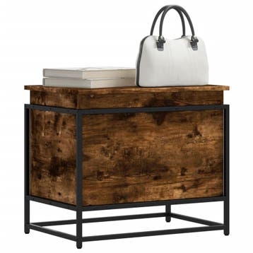 vidaXL Opbergbox met deksel 60x40x51,5 cm bewerkt hout, Doe-het-zelf en Bouw, Kratten en Dozen, Verzenden, Nieuw