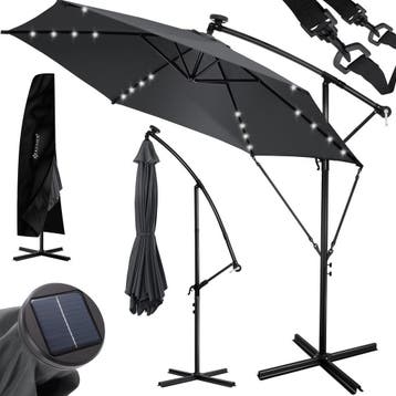 Zweefparasol - Tuinparasol - Parasol 350 cm - Met voet - Met, Tuin en Terras, Verzenden, Nieuw