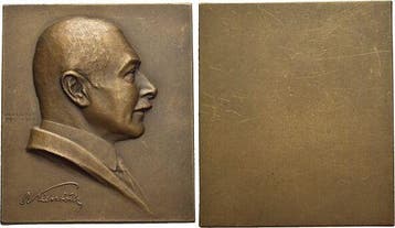 Einseitige Bronze-plakette o Jahr 1928 Personenmedaille K..., Timbres & Monnaies, Verzenden