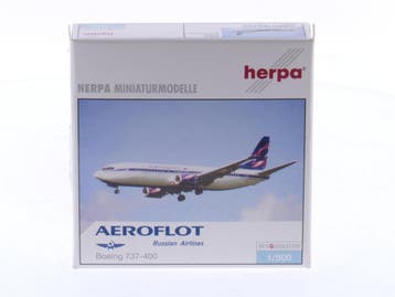 Schaal 1:500 Herpa 505819 Boeing 737-400 Aeroflot Russian..., Ophalen of Verzenden