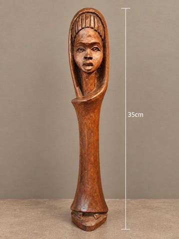 Twee Afrikaanse Maria beelden - Beeld - Afrika (Zonder, Antiek en Kunst