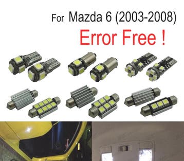 Kit 15 Ampoules Led Intérieur Pour Mazda 6 03-08, Verzenden, Nieuw