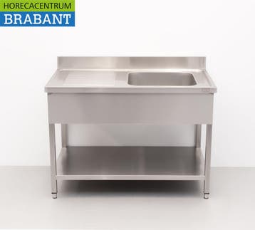HCB évier en acier inoxydable droit 120 x 70 cm Horeca, Verzenden