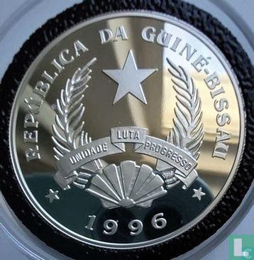 Guinee-Bissau 50000 pesos 1996 (PROOF) Venetian explorer..., Verzenden, Losse munt
