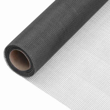 vidaXL Gaas 100x2000 cm glasvezel zwart, Verzenden