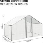 Kippenren metaal met cover verschillende maten, Dieren en Toebehoren, Ophalen of Verzenden, Nieuw, Kippenhok of Kippenren