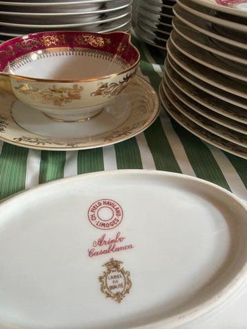 Haviland & Co. Limoges, Limoges - Eetservies (53) - modele “, Antiek en Kunst