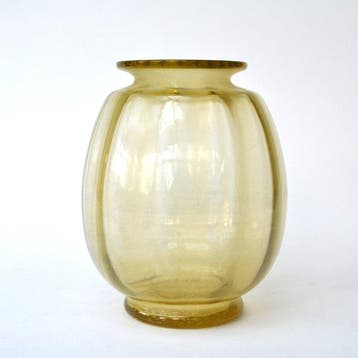 Leerdam - A.D. Copier - Vaas - Glas, Antiek en Kunst