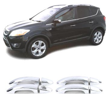 Coques de Poignées de Porte Pour Ford Kuga I 08-12 Chromé, Verzenden