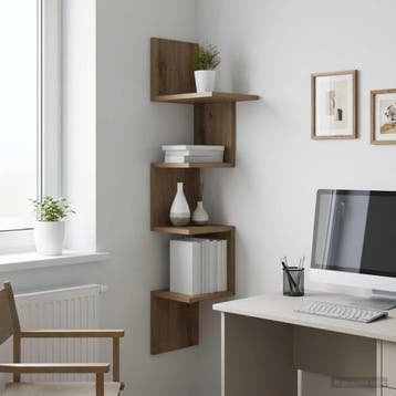 vidaXL Wandplank Muurmontage Artisanaal eiken 32 x 21 x 107, Verzenden, Nieuw