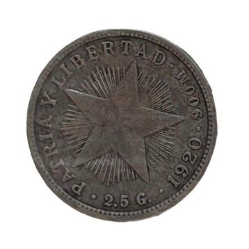 Republiek van Cuba. 10 + 20 + 40 Centavos + 1 Peso 1915-1949