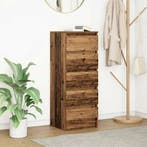 vidaXL Dressoir met lades 37,5x35x99 cm bewerkt hout oud, Verzenden