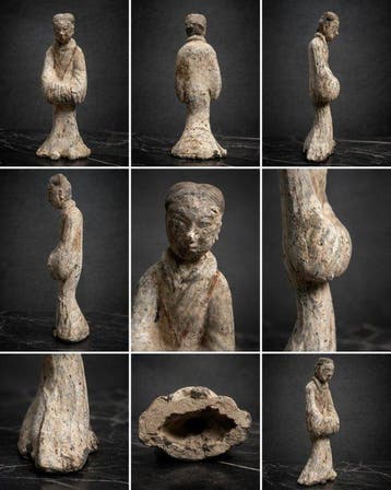 Oud-Chinees, Han-dynastie Terracotta Hofdame /