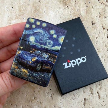 Zippo - Starry Night Classic Sports Car Design – Van Gogh