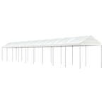 vidaXL Prieel met dak 20,07x2,28x2,69 m polyetheen wit, Verzenden, Nieuw