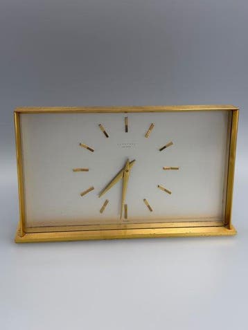 Klok - Junghans Meister – German Mid-Century Modern Brass